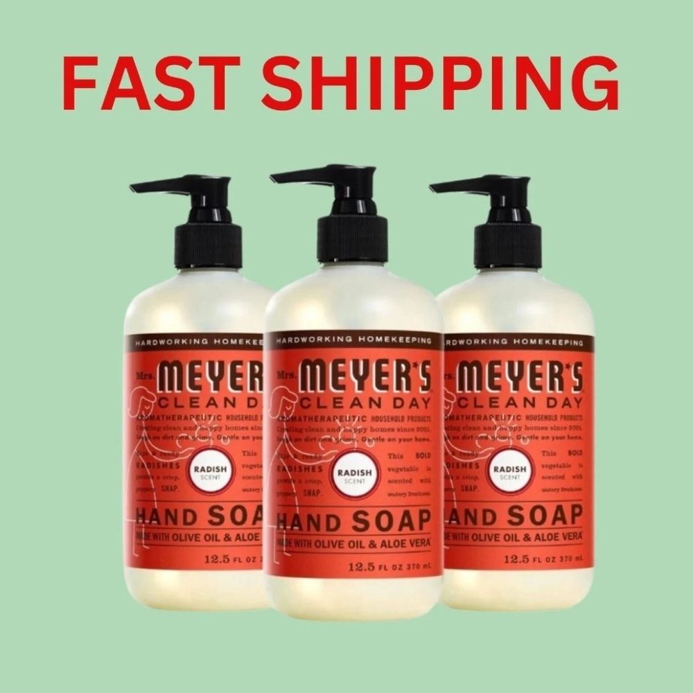 3 Pack! - Mrs Meyer’s Radish scent Soap Pump 🫧